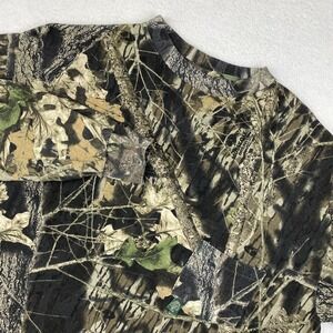 VINTAGE MOSSY OAK Mens Long Sleeve Camo T Shirt XL Pocket Made in USA LS Tee EUC